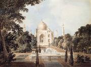 Thomas Daniell South View of the Taj Mahal at Agra oil painting